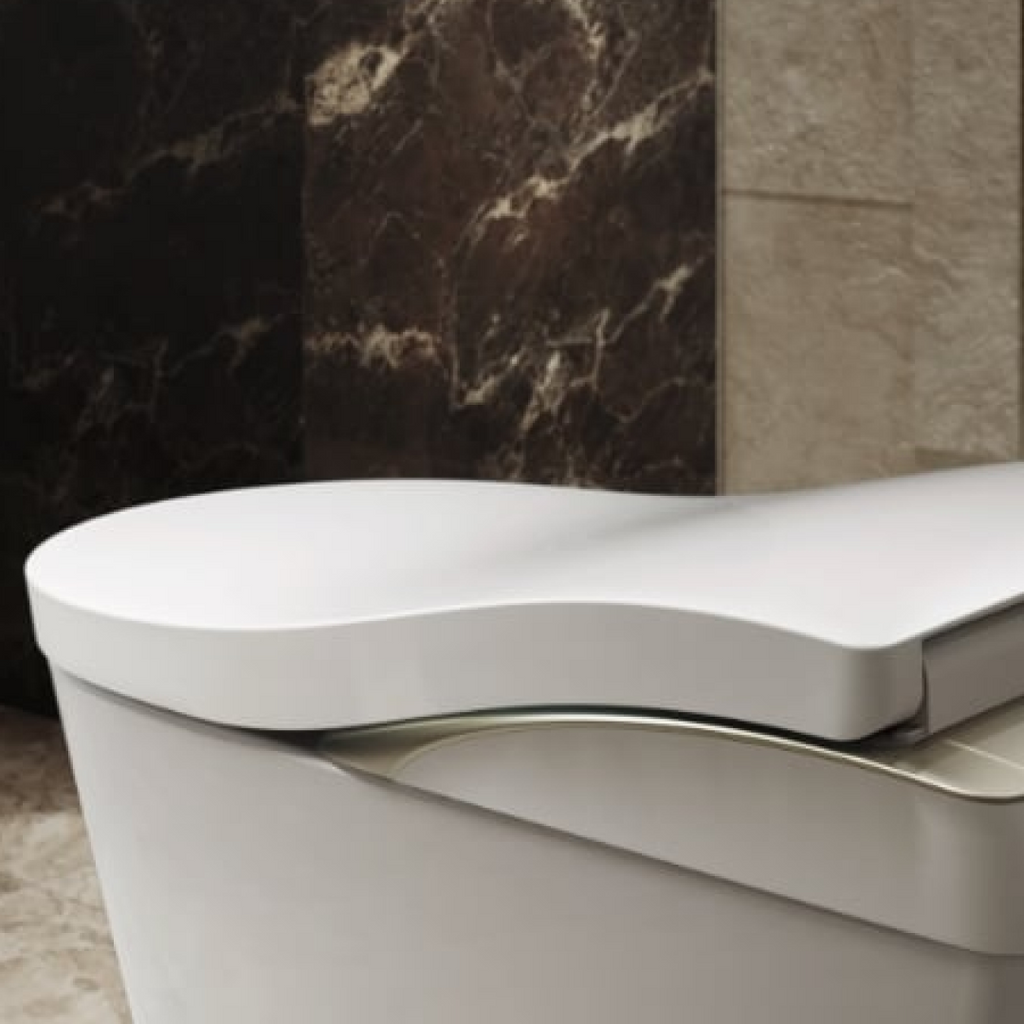 TOTO CS911VC Neorest LS Floor Mounted Smart Toilet S-Trap 305mm - Brushed Nickel - CS911VC + TCF87320GAU + T53P100VR