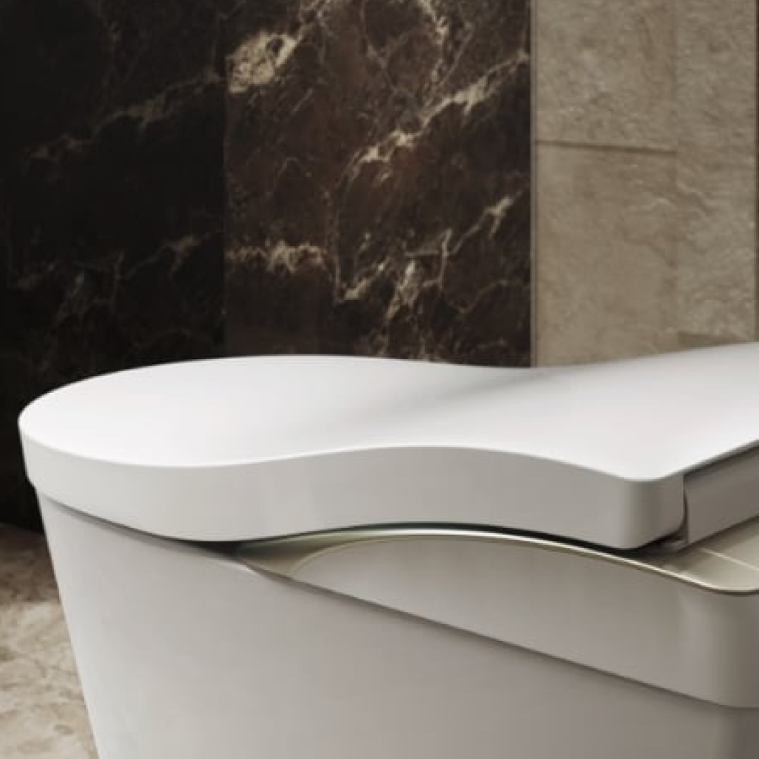 TOTO CS911VC Neorest LS Floor Mounted Smart Toilet S-Trap 305mm - Brushed Nickel - CS911VC + TCF87320GAU + T53P100VR