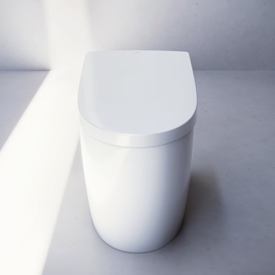 TOTO CS921VC Neorest AS Floor Mounted Smart Toilet S-Trap 305mm - Silver - CS921VC + TCF85510GAU + T53P100VR