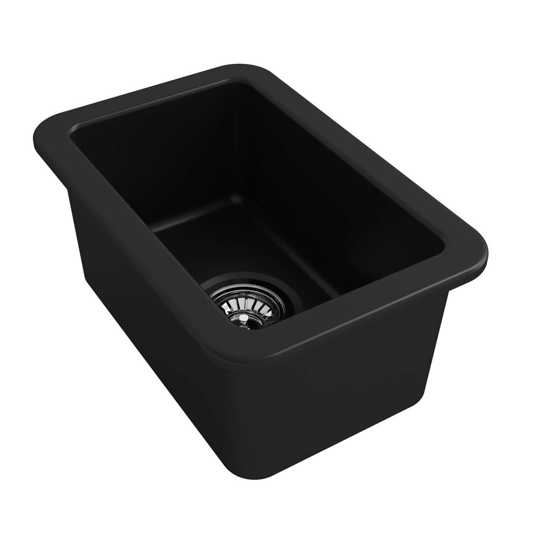 Turner Hastings Cuisine 30 x 46 Inset or Undermount Fireclay Sink - Matte Black CU30FS-MB