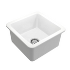 Turner Hastings Cuisine 46 Inset or Undermount Fireclay Sink - Matte White CU463FS-MW