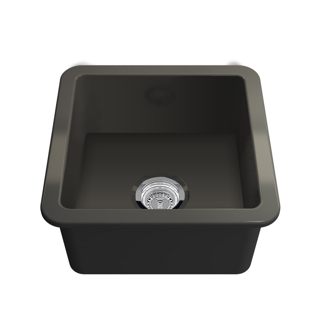 Turner Hastings Cuisine 46x46 Fine Fireclay Sink - Matte Black - CU46FS-MB