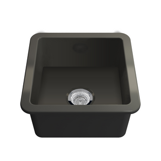 Turner Hastings Cuisine 46x46 Fine Fireclay Sink - Matte Black - CU46FS-MB