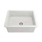 Turner Hastings Cuisine 60 x 46 Inset / Undermount Fine Fireclay Sink - Matte White - CU603FS-MW