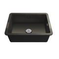 Turner Hastings Cuisine 68 x 48 Inset or Undermount Fireclay Sink with Overflow - Matte Black CU68FS-MB-OF