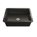 Turner Hastings Cuisine 68 x 48 Inset or Undermount Fireclay Sink with Overflow - Matte Black CU68FS-MB-OF
