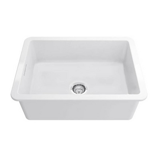 Turner Hastings Cuisine 68 x 48 Inset or Undermount Fireclay Sink - Gloss White CU68FS