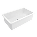 Turner Hastings Cuisine 81 x 48 Inset or Undermount Fireclay Sink - Gloss White CU81FS