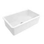 Turner Hastings Cuisine 81 x 48 Inset or Undermount Fireclay Sink - Gloss White CU81FS