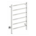 Bathroom Butler Cubic 6 Bar 530 Heated Towel Rail with PTSelect Swtich - Stainless Steel - CUB06221-PTS-POLS