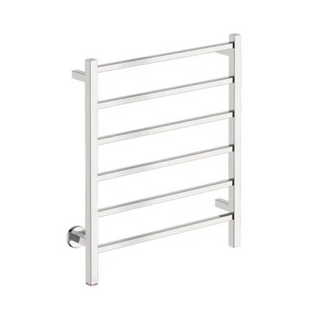 Bathroom Butler Cubic 6 Bar 650 Heated Towel Rail with PTSelect Swtich - Stainless Steel - CUB06231-PTS-POLS