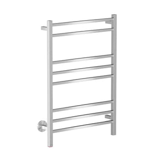 Bathroom Butler STR Cubic 8 Bar 650mm Heated Towel Rail w/PTSelect Switch - Brushed Stainless Steel - CUB08231-PTS-BRSH
