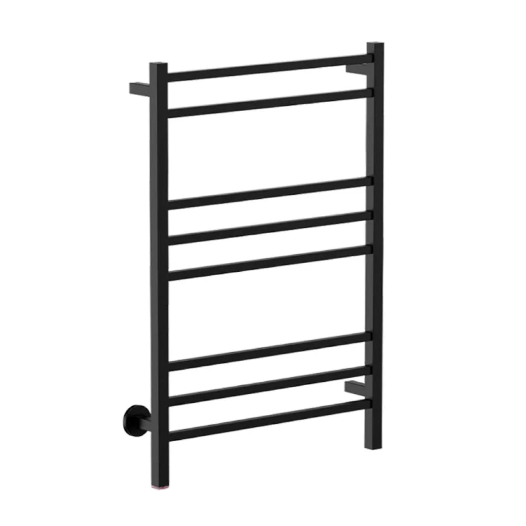 Bathroom Butler STR Cubic 8 Bar 650mm Heated Towel Rail w/PTSelect Switch - Matte Black - CUB08231-PTS-MBLK