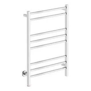 Bathroom Butler Cubic 8 Bar 650 Heated Towel Rail with PTSelect Swtich - Stainless Steel - CUB08231-PTS-POLS