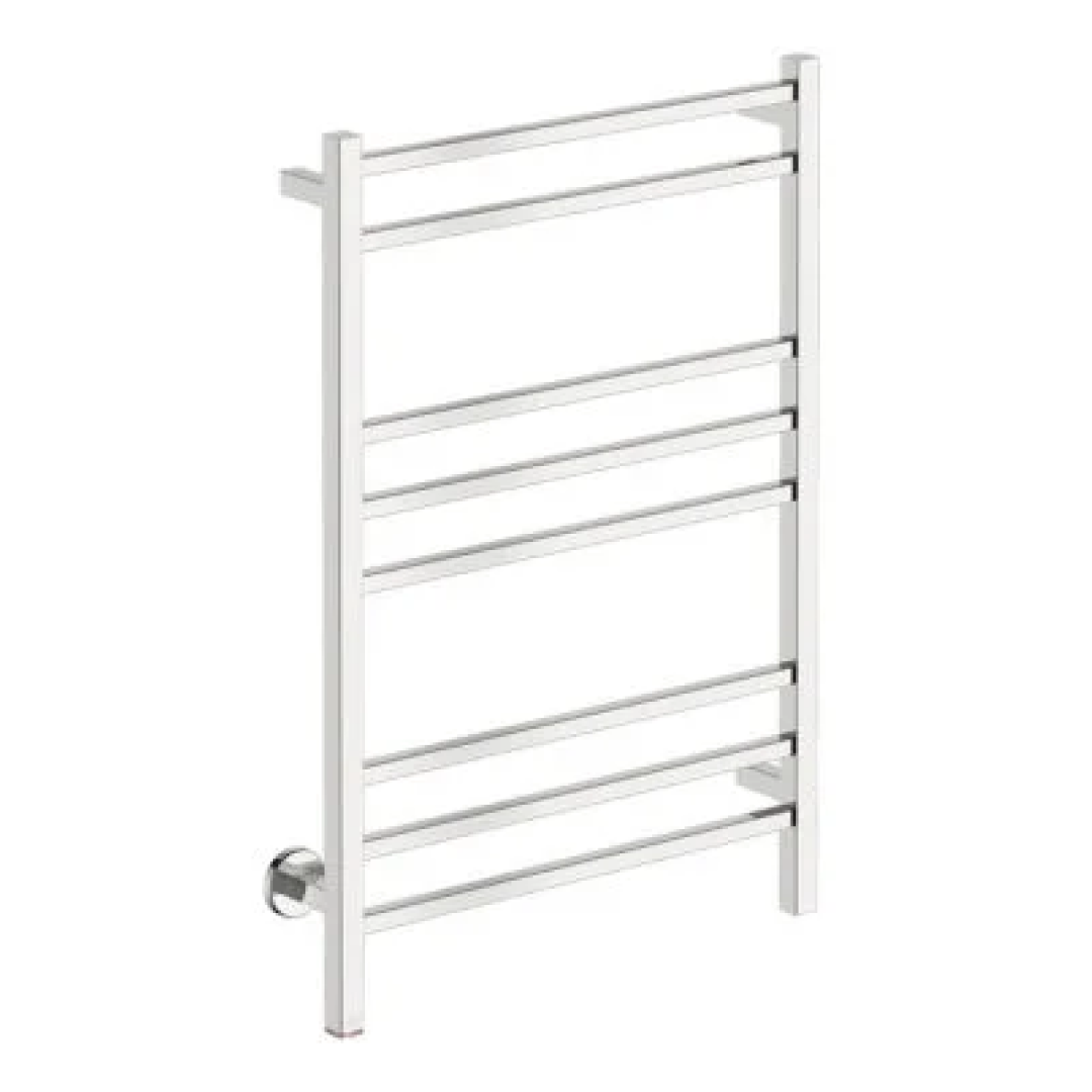 Bathroom Butler Cubic 8 Bar 650 Heated Towel Rail with PTSelect Swtich - Stainless Steel - CUB08231-PTS-POLS