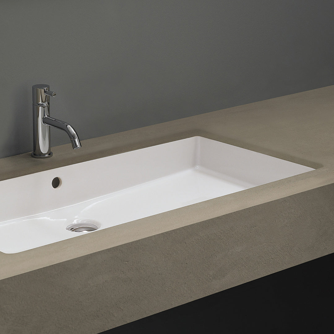 Studio Bagno Cubic 80 Undercounter Basin - Gloss White - CUBI80