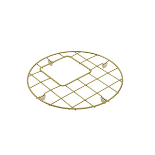 Turner Hastings Round 47 x 47 Protective Stainless Steel Grid - Brushed Brass - CUR471SSG-BB