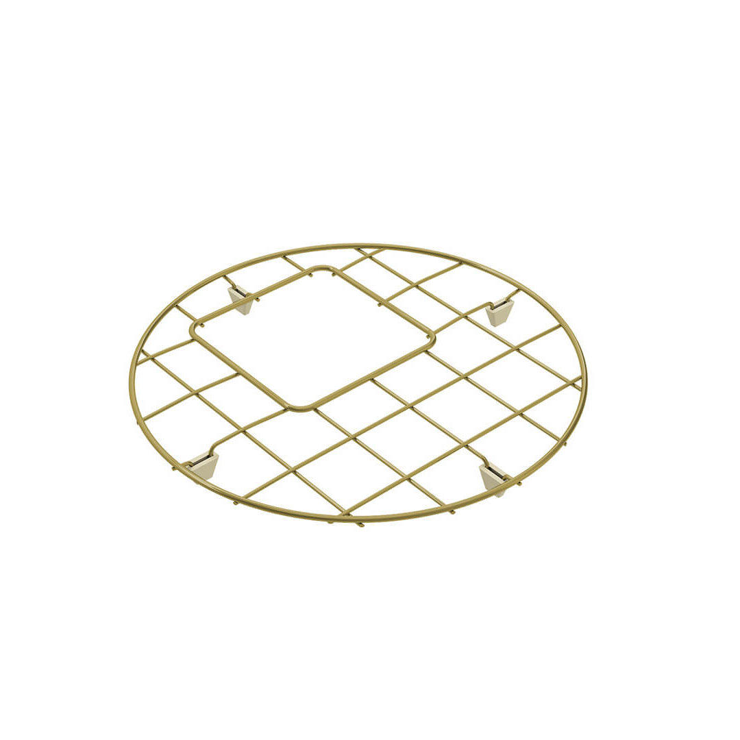 Turner Hastings Round 47 x 47 Protective Stainless Steel Grid - Brushed Brass - CUR471SSG-BB