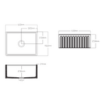 Turner Hastings Cove 60 Fireclay Butler Sink - Gloss White CV60FS