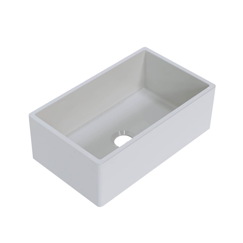 Turner Hastings Cove 75 Fireclay Butler Sink - Gloss White CV75FS