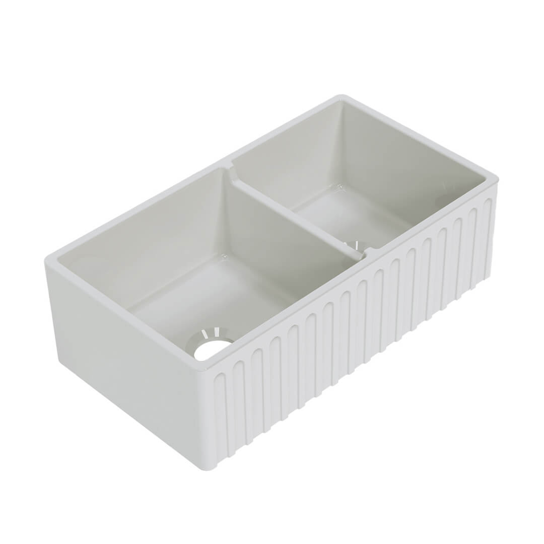 Turner Hastings Cove 85 Fireclay Butler Sink - Gloss White CV85FS