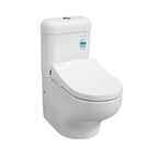 TOTO Hayon Close Coupled Smart Toilet Suite - Includes TCF4732AT Washlet - CW252PJT1WS + SW252JPT1/252-8P + TCF4732AT + THX918 + SHXCP407