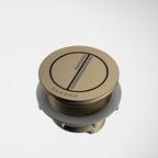 Caroma Luna Dual Flush Round Cistern Flush Button - Brushed Brass - 415028BB