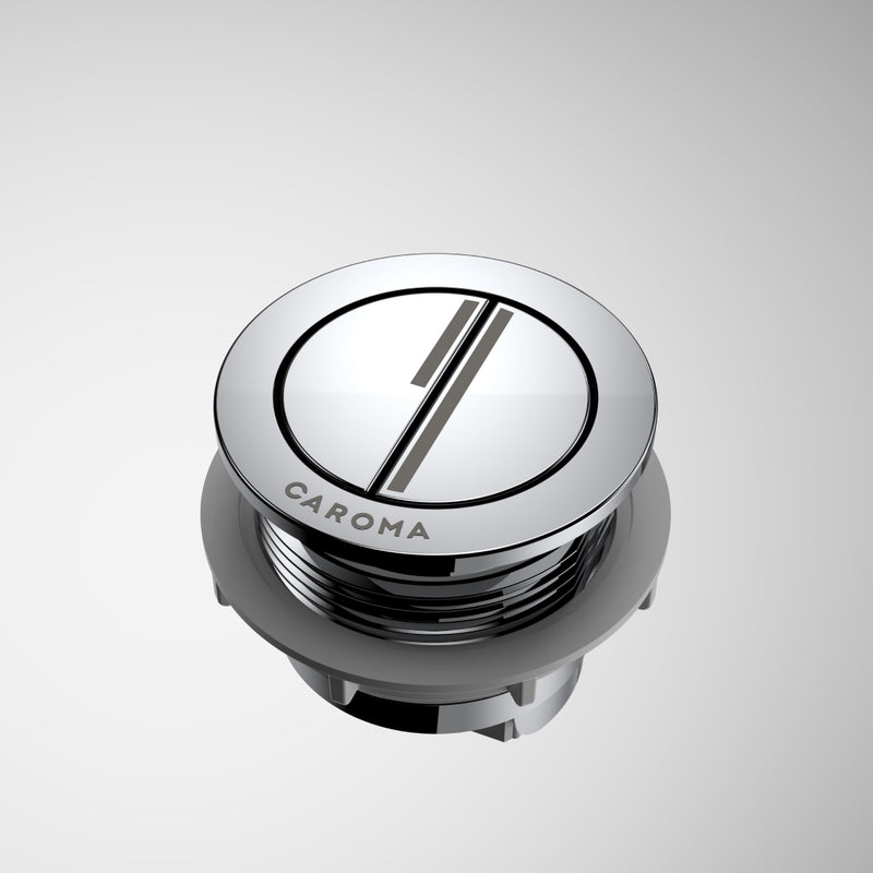 Caroma Luna Dual Flush Round Cistern Flush Button - Chrome