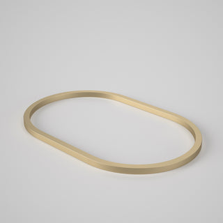 Caroma Liano II 530mm Pill Basin Dress Ring - Brushed Brass - 687033BB