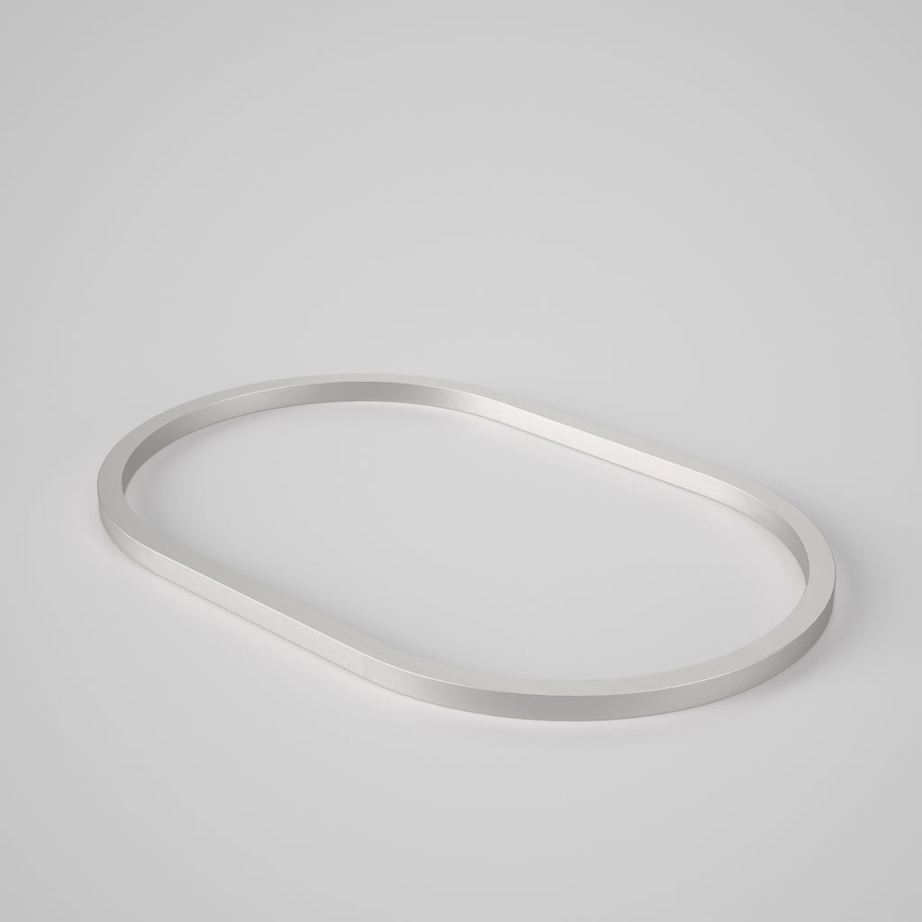 Caroma Liano II 530mm Pill Basin Dress Ring - Brushed Nickel - 687033BN