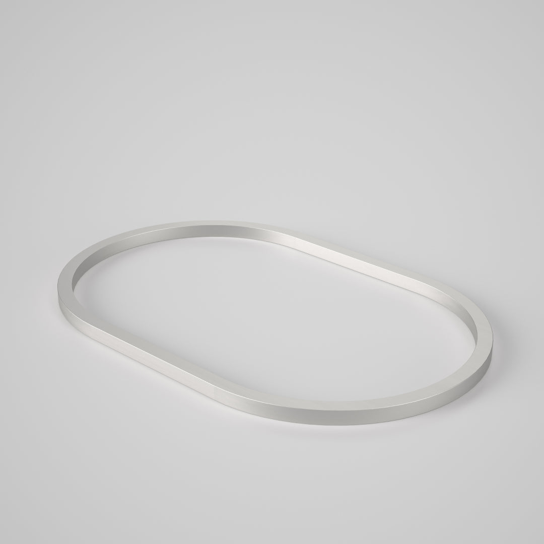 Caroma Liano II 530mm Pill Basin Dress Ring - Brushed Nickel - 687033BN