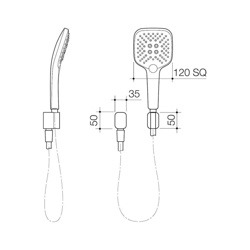 Caroma Luna Multi-Functional Hand Shower - Chrome