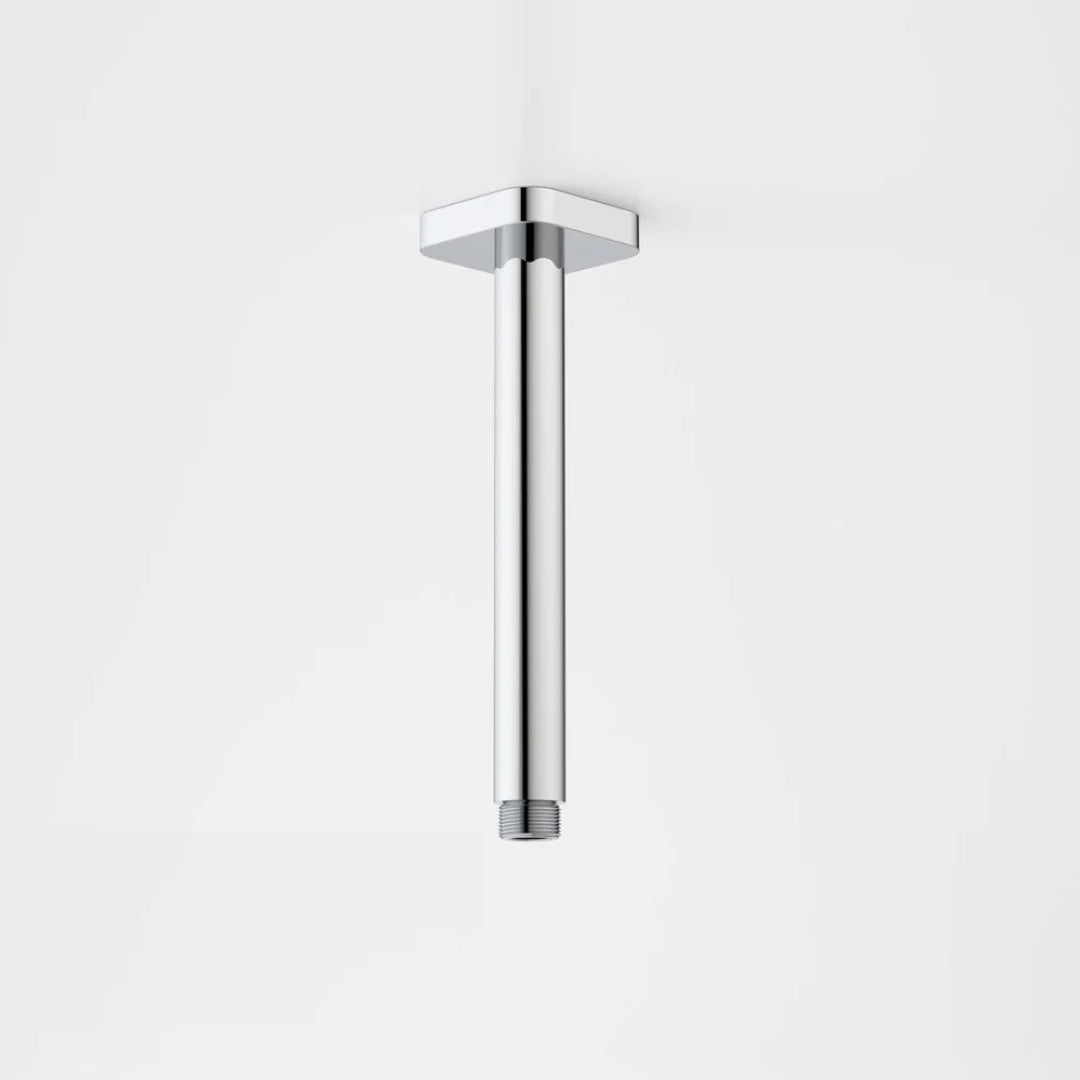 Caroma Luna Straight Arm Square Flange 210mm - Chrome - 90388C