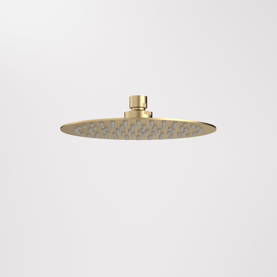 Caroma Urbane II 200mm Round Rain Shower - Brushed Brass - 99663BB4E