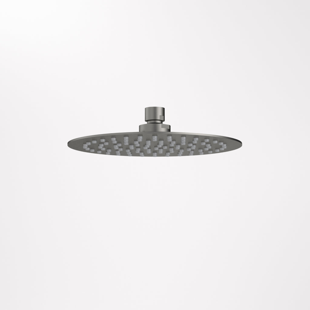 Caroma Urbane II 200mm Round Rain Shower - Gun Metal - 99663GM4E