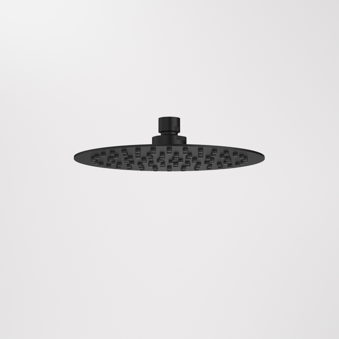 Caroma Urbane II 200mm Round Rain Shower - Matte Black - 99663B4E