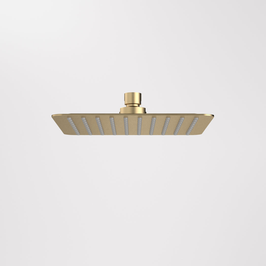 Caroma Urbane II 200mm Square Rain Shower - Brushed Brass - 99664BB4E