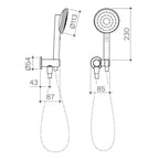 Caroma Urbane II Hand Shower - Chrome - 99633C4E