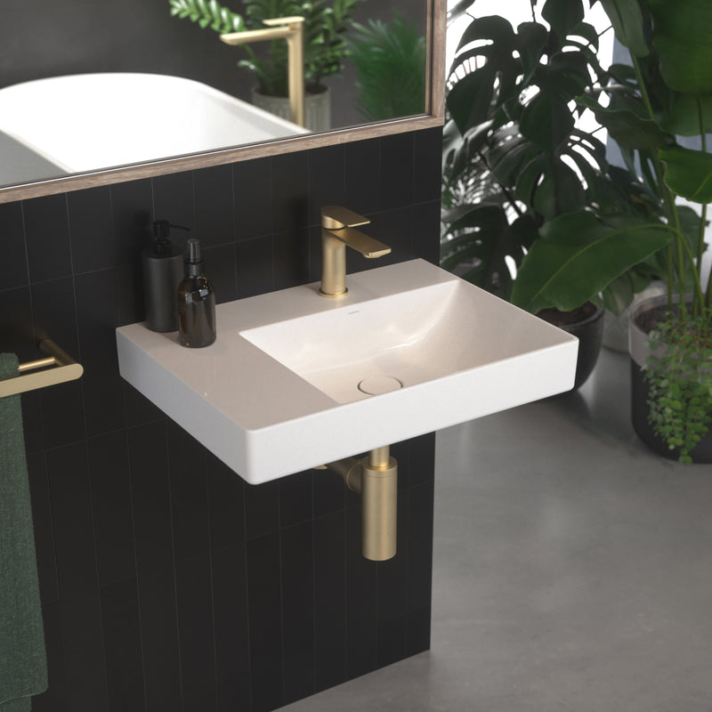 Caroma Urbane II Left Hand Wall Hung Basin - One Taphole