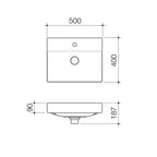 Caroma Urbane II Wall Hung Basin - One Taphole - 878610W