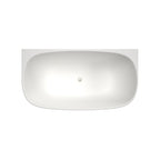 Caroma Contura II 1500mm Back to Wall Freestanding Bath - Matte White - CII5WFMW