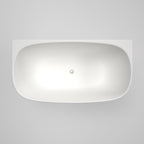 Caroma Contura II 1500mm Back to Wall Freestanding Bath - Matte White - CII5WFMW