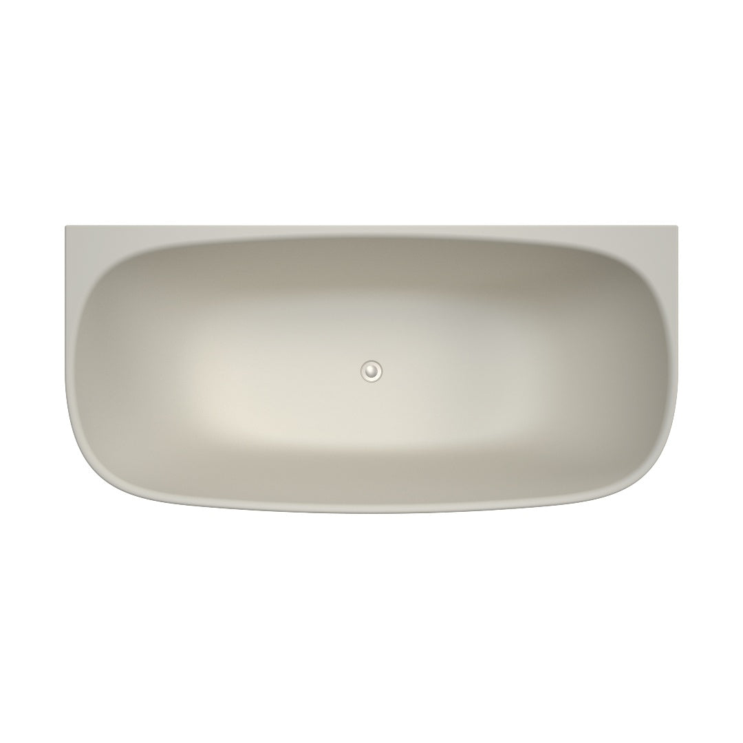 Caroma Contura II 1700mm Back to Wall Freestanding Bath - Matte Clay - CII7WFMC