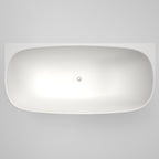 Caroma Contura II 1700mm Back to Wall Freestanding Bath - Matte White - CII7WFMW