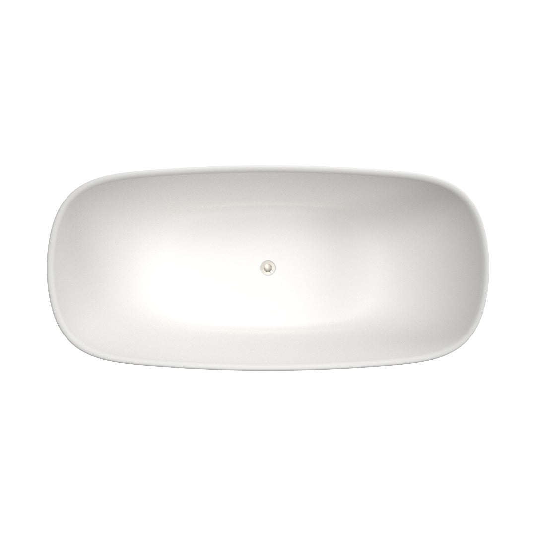 Caroma Contura II 1700mm Freestanding Bath - Matte White - CII7FSMW