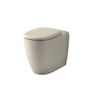 Caroma Contura II Cleanflush® Invisi Series II® Wall Faced Suite - Clay - Brushed Bronze Flush Plate - 848901CL + 848810BBZ