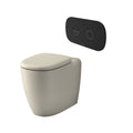 Caroma Contura II Cleanflush® Invisi Series II® Wall Faced Suite - Clay - Black Flush Plate - 848901CL + 848810B