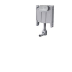 Caroma Contura II Cleanflush® Invisi Series II® Wall Faced Suite - Matte White - Brushed Bronze Flush Plate - 848901MW + 848810BBZ