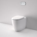 Caroma Contura II Cleanflush® Invisi Series II® Wall Faced Suite - Brushed Bronze Flush Plate - 848901W + 848810BBZ