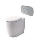Caroma Contura II Cleanflush® Invisi Series II® Wall Faced Suite - Chrome Flush Plate - 848901W + 848810C